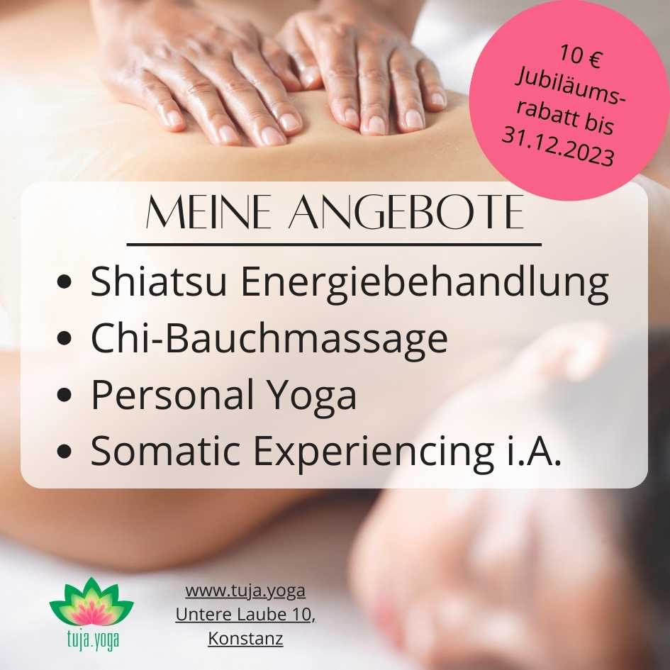 Shiatsu- und Massage-Angebot in Konstanz